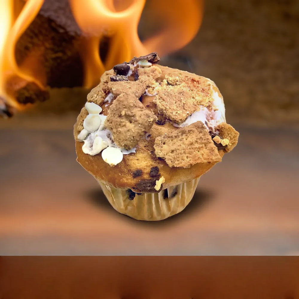 Moo's smores 20g Protein Muffins Edmonton yeg campfire treats fitness pre post workout snacks